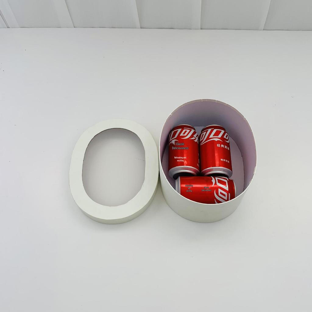 Teacher's Day Kraft Paper Gift Box: Transparent Oval Cookie & Candy Baking Packaging Box