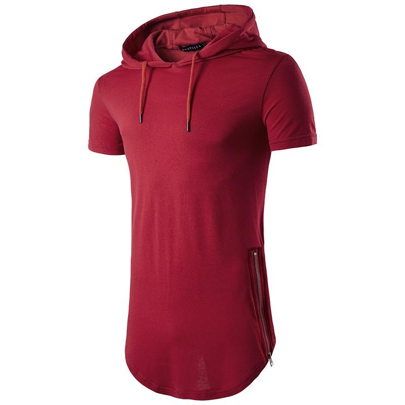 Mens Slim Fit Short Sleeve Hooded Tee With Premium Quality Muscle Tops For Casual Fashion