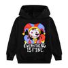 Kids The Amazing Digital Circus Fun Print Long Sleeve Warm Sweatshirt Girls Autumn and Winter Fashion Soft Hoodie