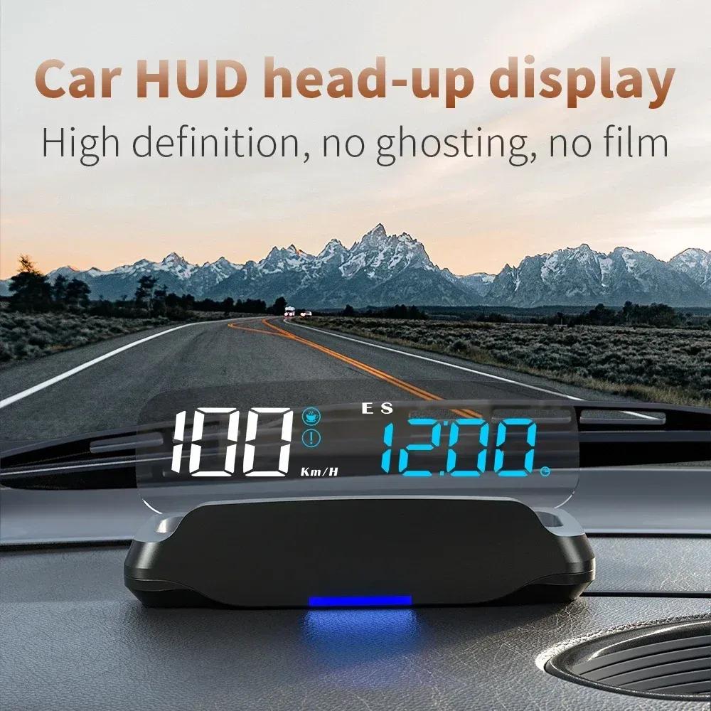 Hud Head Up Display Car Supplies Auto Universal With MPH Compass Direction Fatigue Driving Reminder Car Electronic Devices