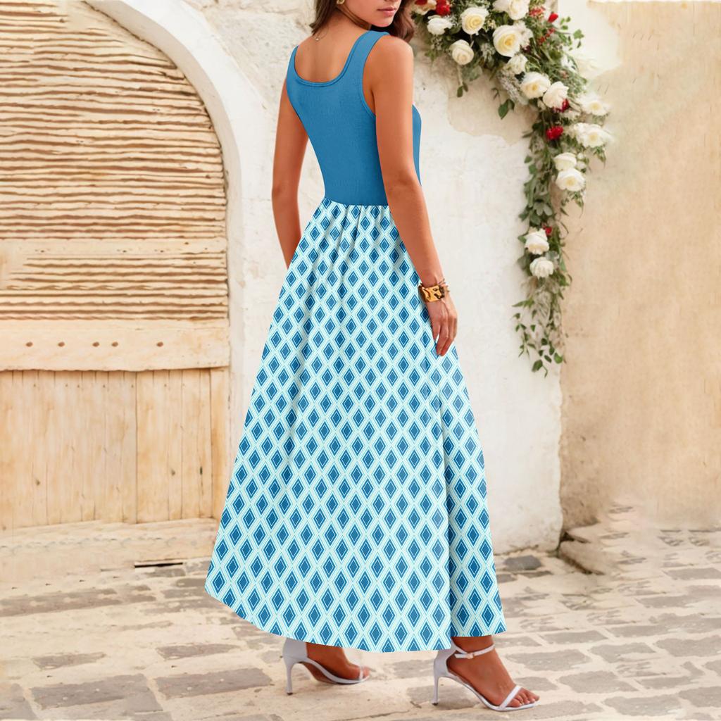 Women's Flowing Dresses Women's Summer Dresses Casual Long Dresses Cute Floral Long Dresses