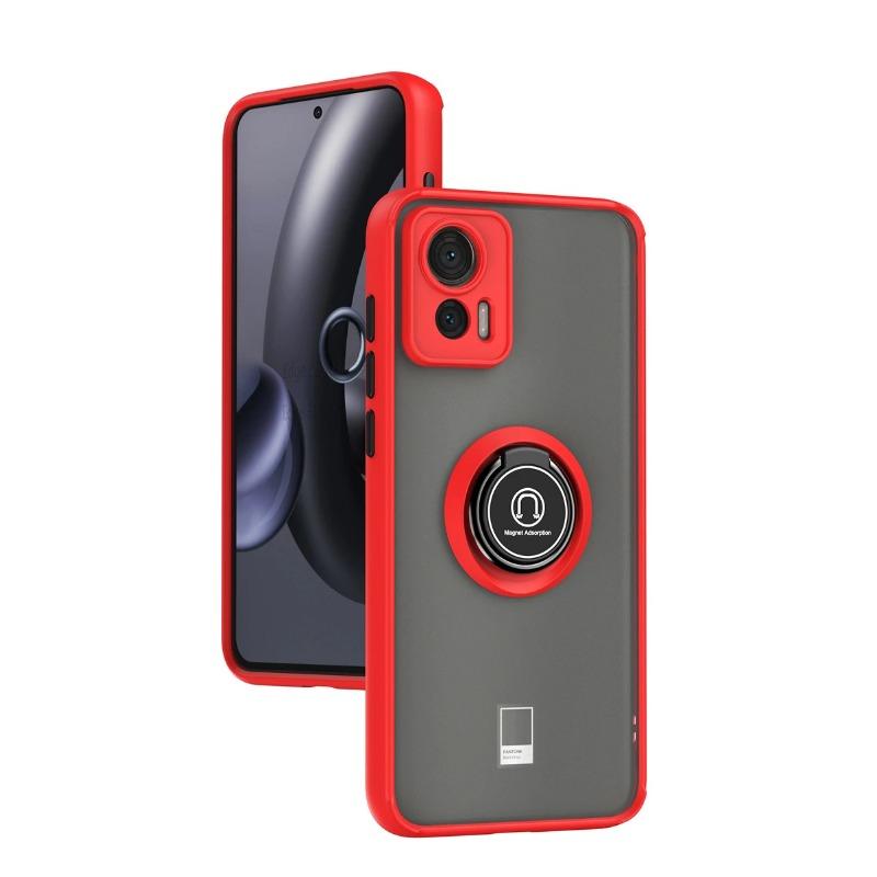 Для Motorola Edge 30 Neo 6,28 дюйма Чехол Противоударная Броня Магнитный Держатель-Кольцо ПК Чехол для Телефона Для Motorola Edge 30 Neo Задняя Крышка