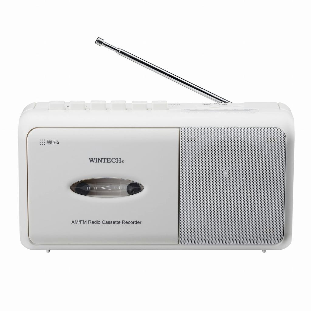 WINTECH Mono Radio Cassette Player White SCT-M110