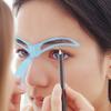 1/2/4/6Pcs Eyebrow Stencil Hollow Eyebrow Template with Handle Brow Mapping Guide Auxiliary Card Reusable Women Girls Fast Brow Shaping Tools