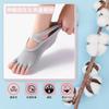 Amzbag Pilates 3D Yoga Grip Odor for Indoor and Gym One Size Fits Free Black Dark Gray of Socks, Five-Toe, Non-Slip, Socks, Socks, Toeless,