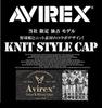 AVIREX Knit Cap, 14986700, Men's and Women's, Black and Gray, Military, American Casual, Streetwear, Outdoor (Gray (85))