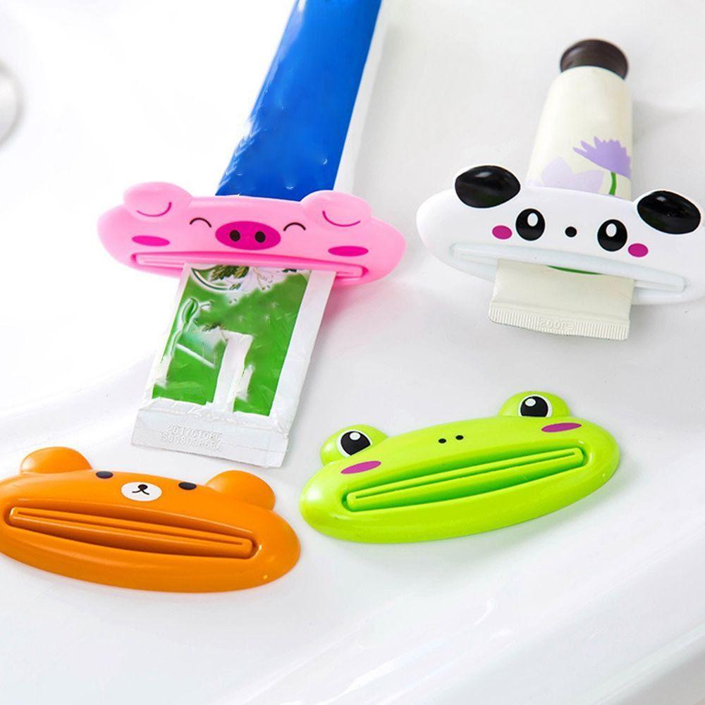 Animal Cute Cartoon Home Toothpaste Dispenser Squeezer Bathroom Toothpaste Rolling Holder