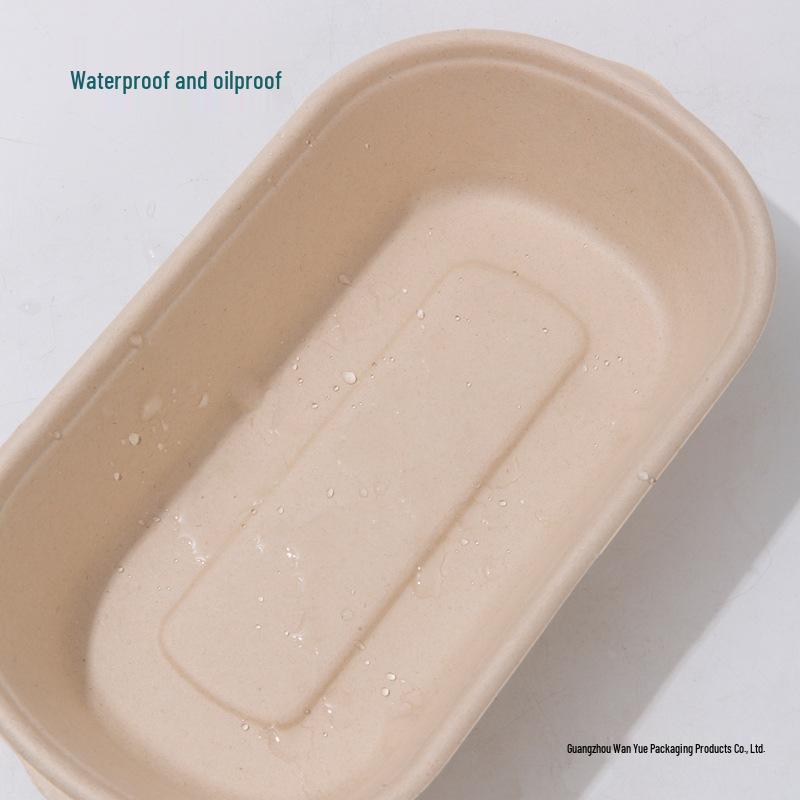 Eco-friendly Three-Compartment Disposable Bento Box – Microwaveable Paper Lunch Container for Salads and Light Meals