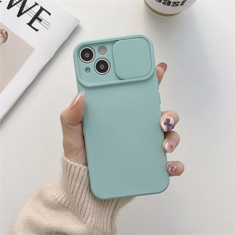 Для iPhone 11 12 Mini Case 11 Pro Max Push Защита камеры Матовый прозрачный противоударный чехол для iPhone XR X XS Max 8 7 Plus Чехол