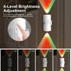 Xiaomi 4Pcs Atmosphere Night Light USB Rechargeable RGB Gradient Magnetic Wall Lamp Smart Sensor Night Lights with Dusk to Dawn Auto Lighting On/Off