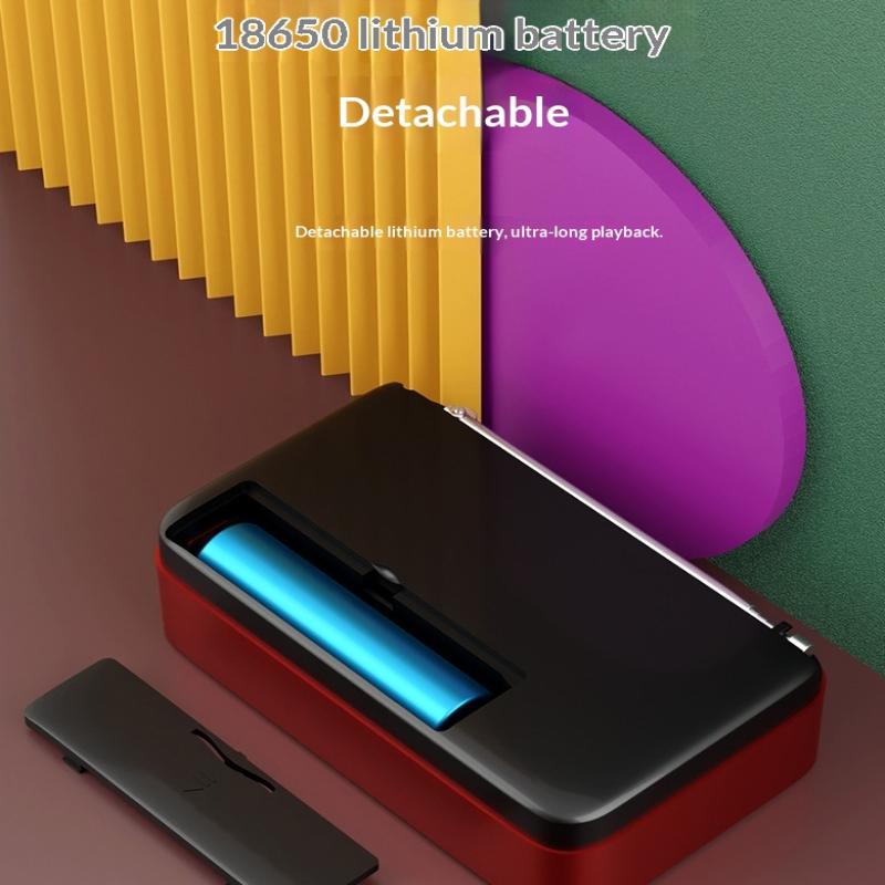Ручной Перезаряжаемый Цифровой USB MP3-плеер Портативное Радио Музыкальный Плеер Динамик Устройства Аксессуары С LED-дисплеем Радио