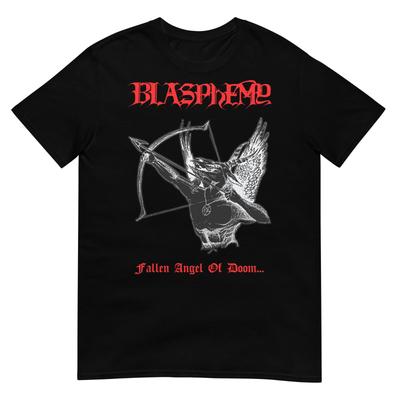 BLASPHEMY "Падший Ангел Рока" (черный) (Односторонняя) ФУТБОЛКА