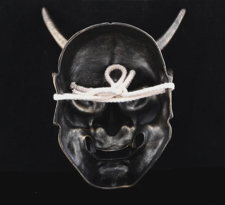 Маска демона-призрака белого цвета, коллекционное издание - дизайн бабочки Хання, 910 г