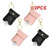 1/2PCS 60ml Portable Hand Sanitizer Gel With Holster Keychain Sub-Bottle Travel Refillable Plastic Alcohol/Hand Sanitizer Bottle