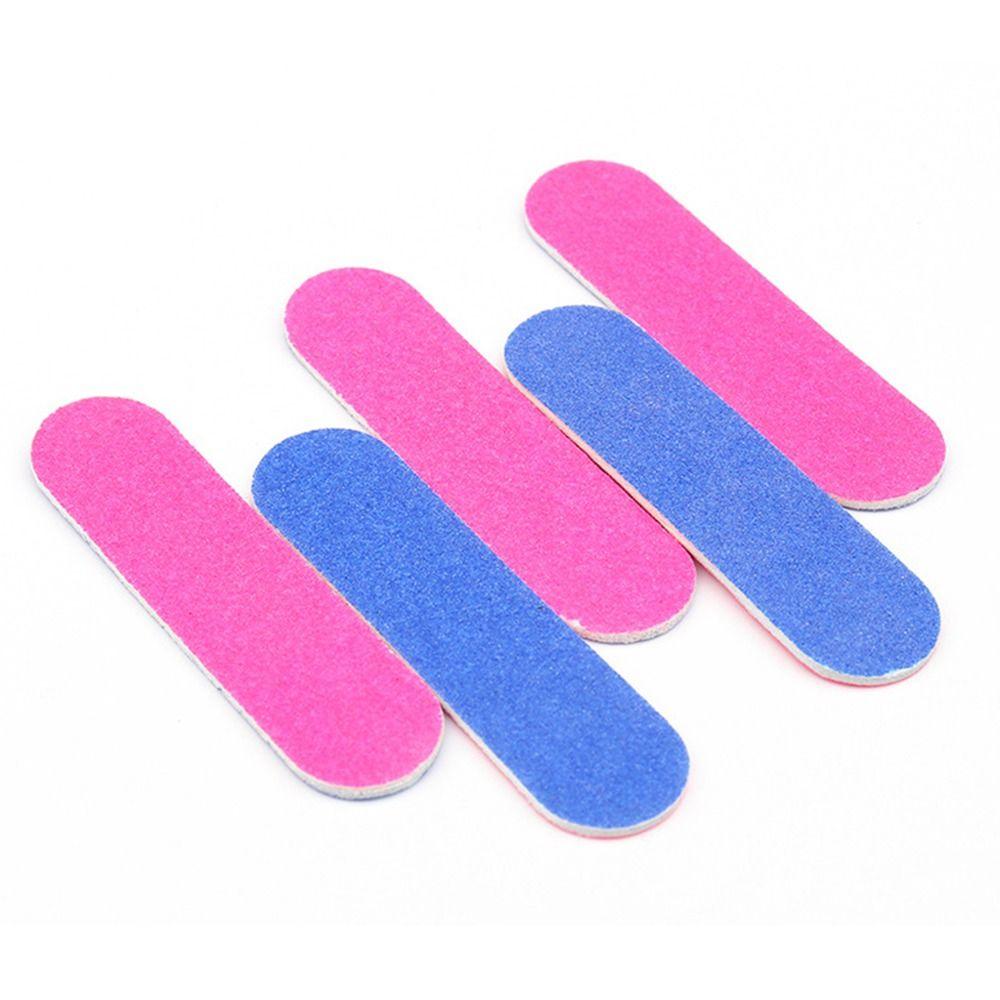 100 pcs Single-use Wood Chip Nail File Blue Veneer File Professional Disposable Nail Files  Women