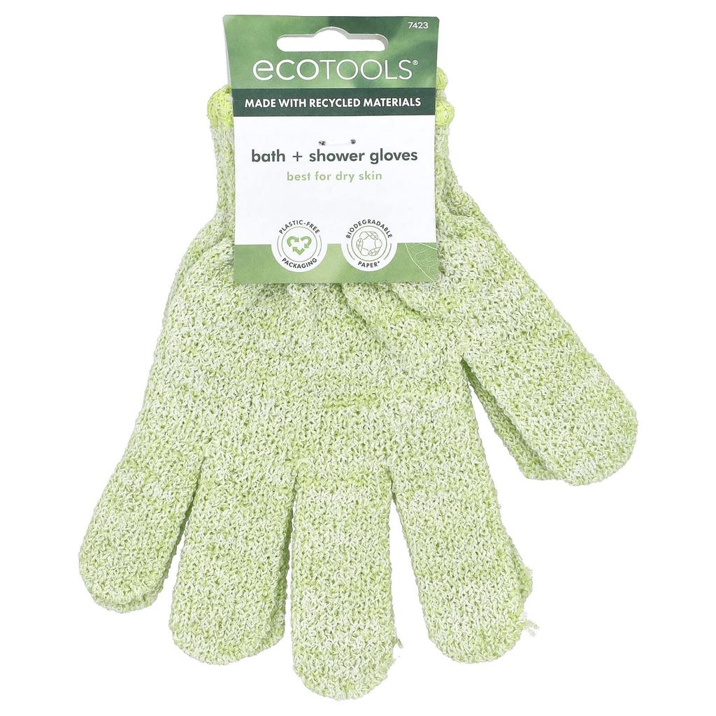 ecotools Bath + Shower Gloves, 1 Pair
