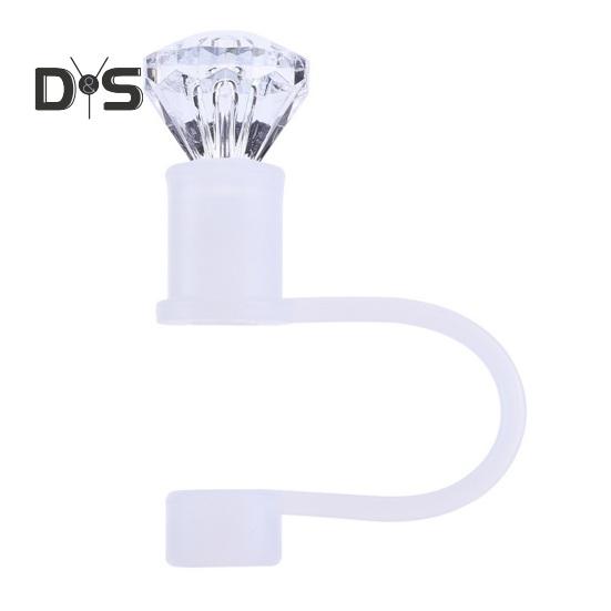 Силиконовые колпачки для соломинок, герметичные, многоразовые, экологически чистые, пыленепроницаемые, для стаканов объемом 30/40 унций, аксессуары, искусственные алмазные заглушки для стаканов