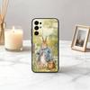 Милый чехол для телефона R-Rabbit P-Peter-RP Черный силиконовый мягкий Для Samsung S25,S24,S21,S22,S23,S30,Ultra,S20,Plus,Fe,Lite