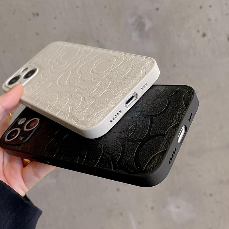 Роскошный кожаный чехол для телефона с 3D принтом «Цветок камелии» для Iphone 13 Pro Max Mini 12 11 7 8 Plus X Xs Xr Se 2020 2, женский чехол