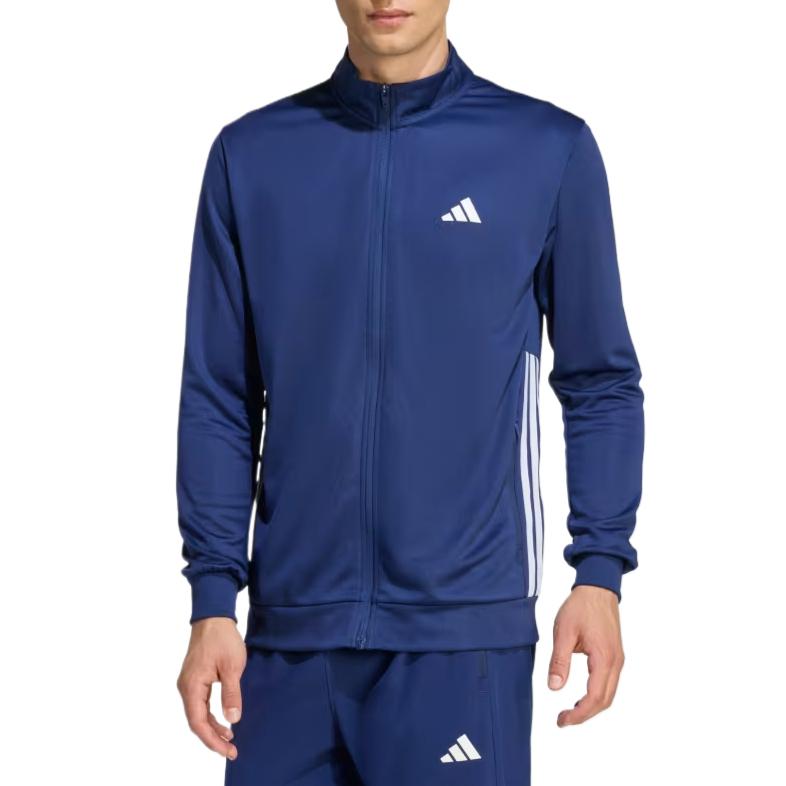 adidas ESSENTIALS Куртки Мужские Темно-синий/Белый Воротник-стойка Умеренный Другое KC8151
