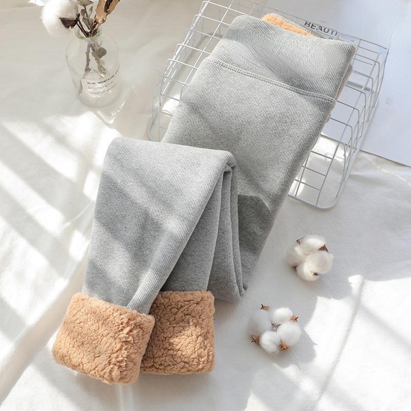 Зимние толстые теплые леггинсы женские с высокой талией утягивающие колготки флисовые зимние брюки женская термоодежда