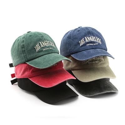 Унисекс 6-панельные винтажные washed denim кепки-бейсболки с вышивкой букв, для формальных, спортивных, уличных мероприятий, защита от солнца