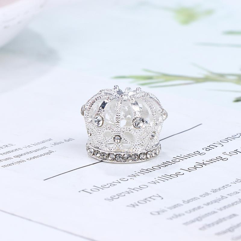 Dollhouse Miniature Gold Silver Bronze Mini Metal Alloy Crown Models Dolls Toys