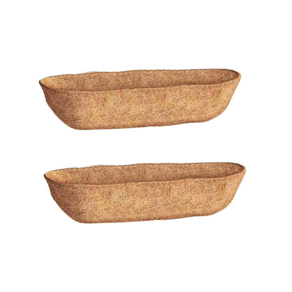 2 Pack Channeled Cocoa Liners, Natural Coconuts Coir, For Wall Basket Planters, Window Frame Liners, Garden Planter Baskets, Fence Planter Baskets