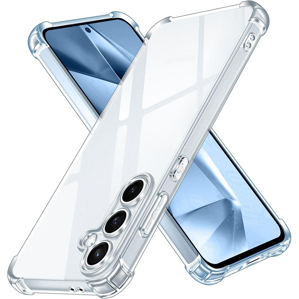 Прозрачный силиконовый мягкий противоударный чехол для Samsung Galaxy S25 Edge S24 S23 S21 FE Ultra Plus 5G Ультратонкая прозрачная задняя крышка
