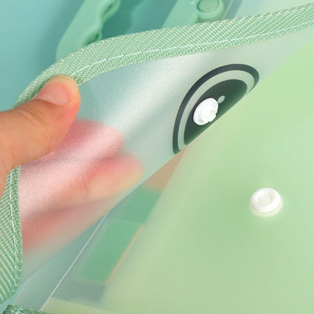 Waterproof Accordion File Folder Transparent Portable File Bag New Document Organizer For Students