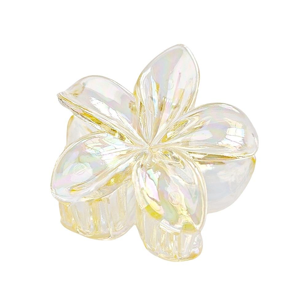 Градиентные заколки для волос Frangipani, прозрачные цветные заколки для волос Plumeria Disk, заколки для волос Shark, стиль Ins Sweet Hair Clip, заколки для волос Flower