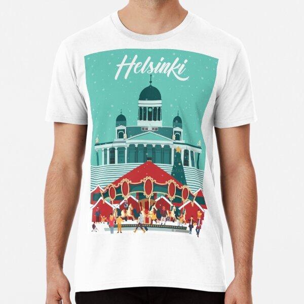 helsinki christmas market poster T-Shirt Size S to 5XL