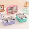 304 Stainless Steel Lunch Box Portable Bento Box for Office Workers School Child Snack Box With Flatware Food Storage Box