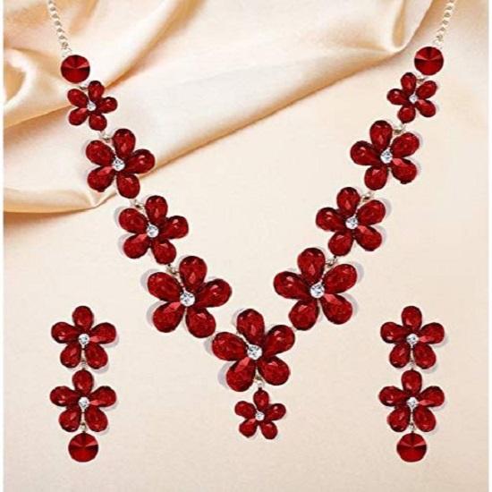 Комплекты украшений для женщин, ожерелье-чокер с кристаллами, комплект украшений с серьгами для девочек/женщин