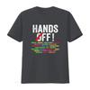 Hands Off Protest Social Security Medicare Medicaid Our Jobs Wallets Books Fair Elections T Shirt vintage Washed Stretched