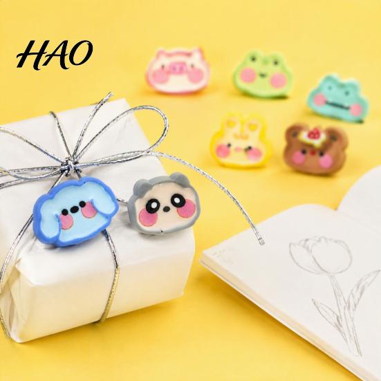 Decorative Resin Fridge Stickers 8Pcs Cartoon Animal Magnets, Cute Magnetic Decorations for Refrigerator Whiteboard And Office Shaped Cabinet, Rabbit