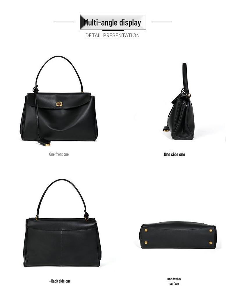 Женская сумка-тоут Rodeo из натуральной кожи большой вместимости: Популярная трансграничная сумка через плечо из коровьей кожи для поездок на работу