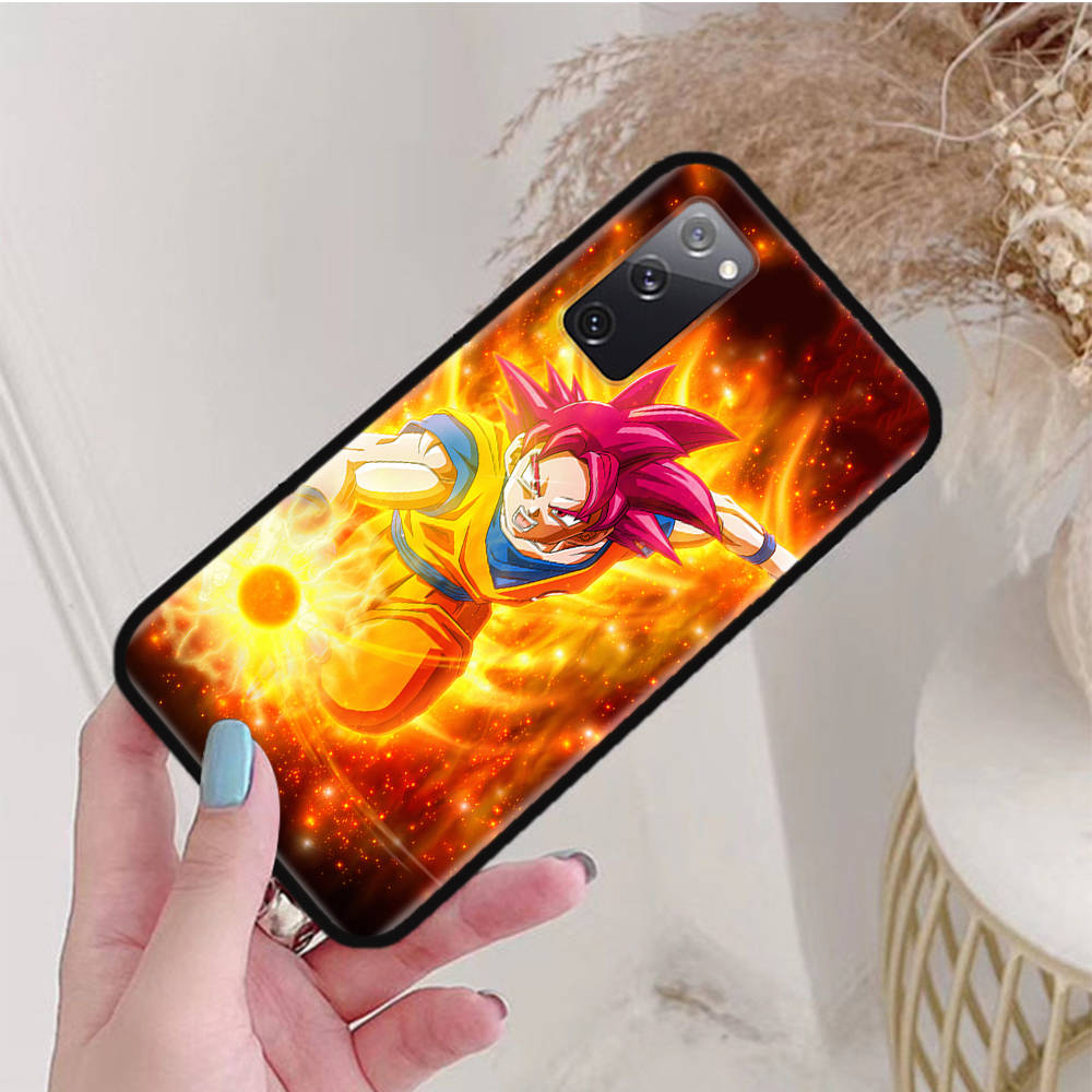 Черный чехол для Xiaomi Poco X6 X4 M5 M6 F5 F6 C65 C55 C50 C51 C40 Pro Redmi 14C A3X 13C 12C 11T 10A 9C Note 7 6 8A Plus W-85 Dragon Ball Z