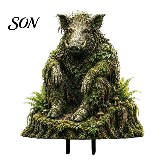 Cottage Garden Accents Woodland Spirit Stake, Forest Animal Yard Decor, 3D Rustic Outdoor Decor for Statue Fairy Patio Planter & Display Seasonal