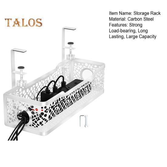 Стойка для хранения Большая вместимость Прочная несущая способность Простая установка Крепление с зажимом Управление проводами Органайзер для шнура под столом