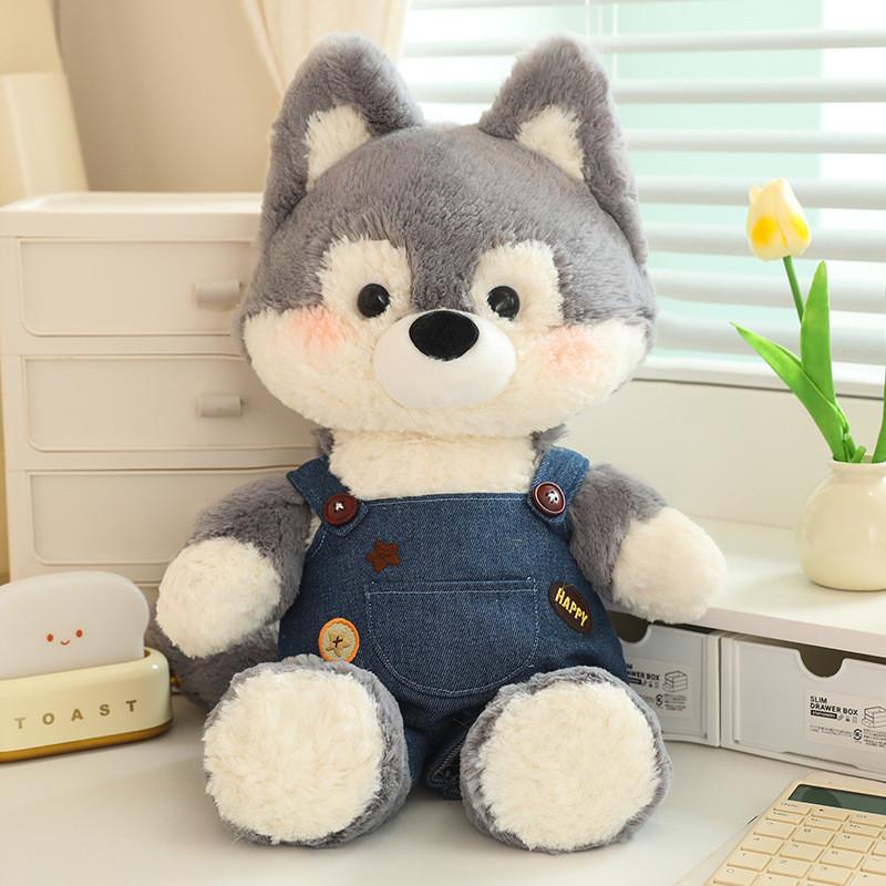 Forest Little Run Fox Plush Toy Cute Lamb Husky Rabbit Wolf Doll Gift Children
