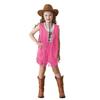 Children's Carnival Tassel Vest Ethnic Style Retro Deerskin Velvet Western Denim Shorts Girls Hippie Performance