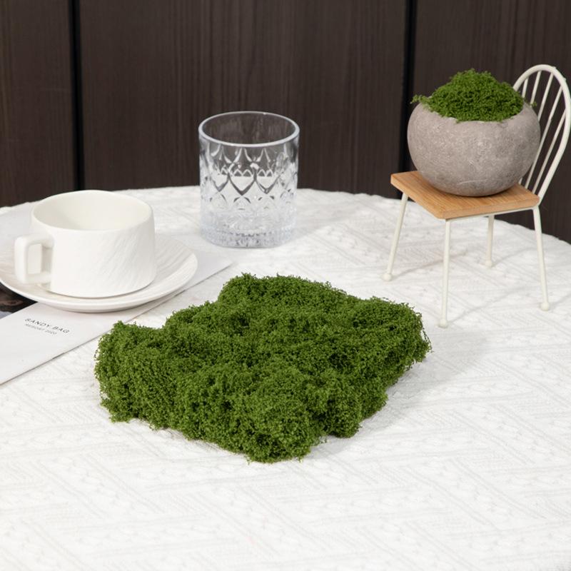 100G Fake Moss Diy Crafts Artificial Moss Faux Green Plants Home Room Garden Decoration Mini Landscape Fake Grass