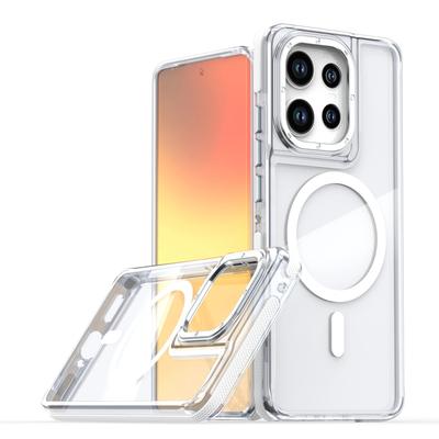 Новый ударопрочный прозрачный чехол с магнитом для Motorola Moto Edge 60 50 Fusion 50 Pro 50 Neo G86 G56 G15 G05 G55 G06 Для чехла Magsafe