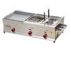 LPG Stovetop & Fryer Combo: Handheld Pancake Maker, Grilled Noodles, Kanto-style Stew & Squid Fryer for Commercial Use.