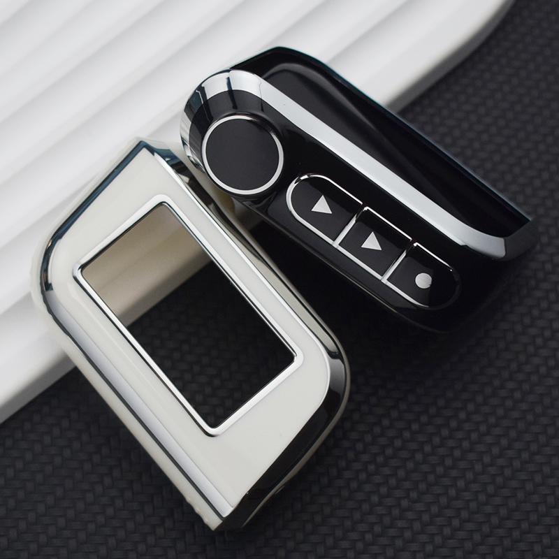 Новый чехол для ключей из ТПУ, чехол-брелок для A93 A63, русская версия, двусторонняя автомобильная сигнализация, ЖК-пульт дистанционного управления