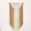 Bohemia Style Macrame Handmade Wall Hanging Home Decoration Woven Pure Cotton Tapestry Home Decor Geometric White