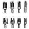 8Pcs Wood Plug Drill Bit Cutter Carbon Steel Industrial Barrel Claw Type Durable Wood Cutter for