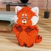 Turning Red Micro Building Blocks DIY Mei Lesser Panda Model Diamond Brick Figures Kid Toys For Christmas Gift
