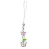 Butterfly Phone Lanyard Four Leaf Clovers Pendant Keychain Flower Beaded Phone Chain Cellphone String Straps for Bag